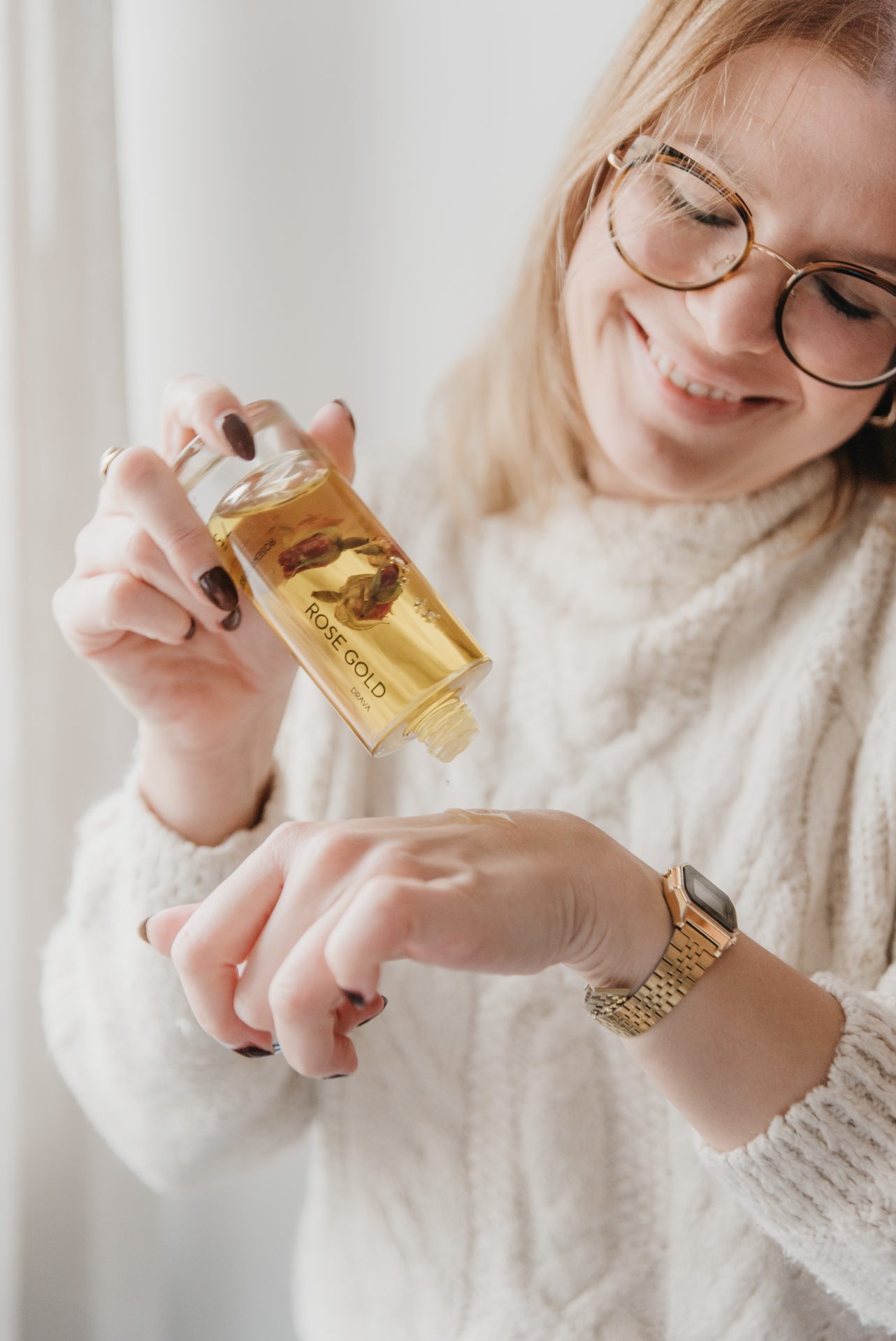 Rose Gold, obnavljajuće i revitalizirajuće ulje za tijelo s noćurkom - Slika 9